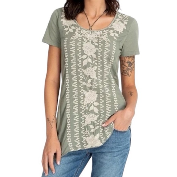Johnny Was Tops - Johnny Was Letty Woven Embroidered Tunic